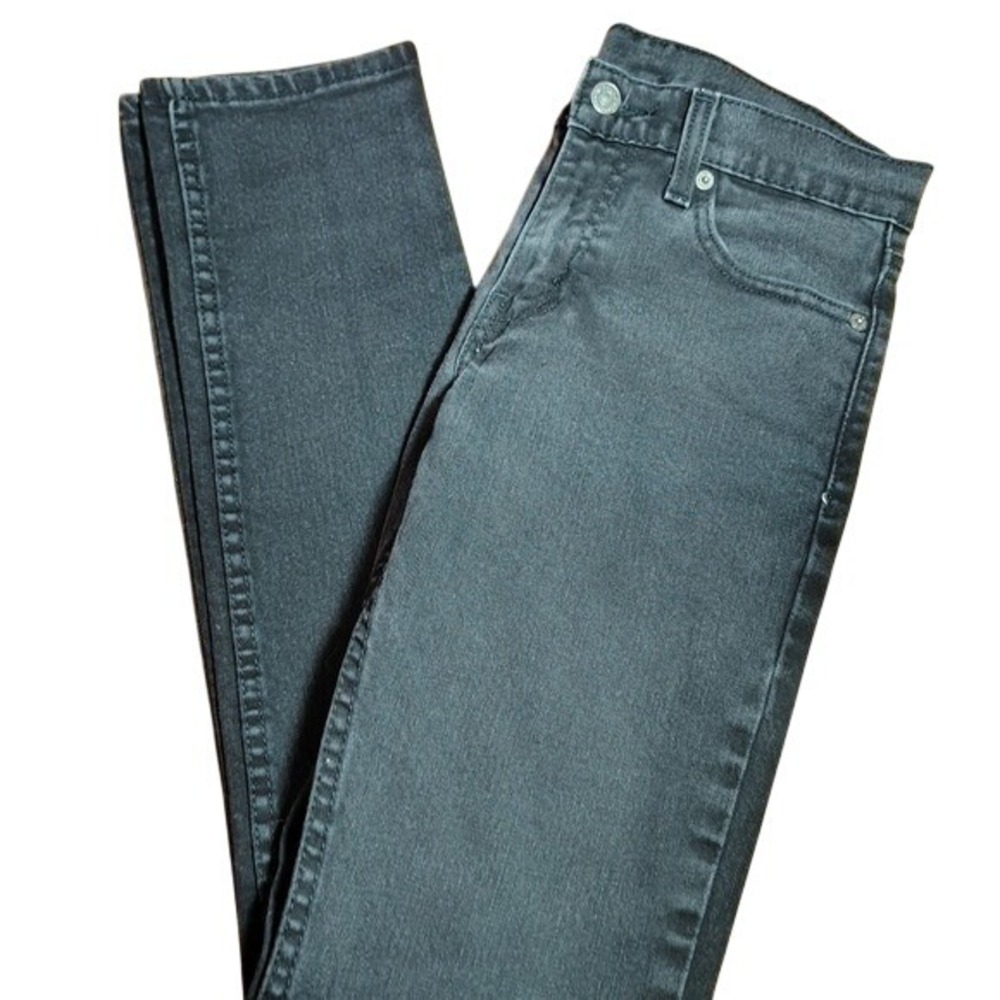 Levi's 511 Slim Fit Dark Wash Jeans Men's Waist 26.5 Length‎ 30.5 Black Denim